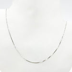 Load image into Gallery viewer, 040VEDWG18K. 18K Solid White Gold Box Chain