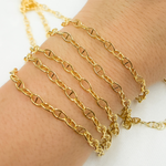 Load image into Gallery viewer, Z2GP. Gold Plated 925 Sterling Silver Smooth Marina Link Chain