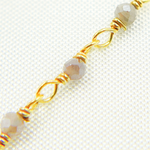 Load image into Gallery viewer, Coated Blue Moonstone Wire Chain