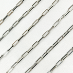 Load image into Gallery viewer, Two Tone Black Rhodium and 925 Sterling Silver Paperclip Chain