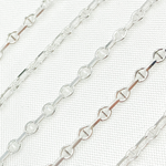 Load image into Gallery viewer, Sterling Silver Oval & Mariner Link Chain