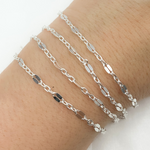 Load image into Gallery viewer, 925 Sterling Silver Flat Marina Link Chain.
