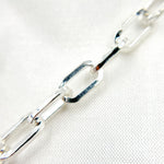 Load image into Gallery viewer, Sterling Silver Flat Paperclip Chain