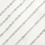 Load image into Gallery viewer, 925 Sterling Silver Flat Cable Chain.