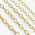Load image into Gallery viewer, 4703GP. Gold Plated 925 Sterling Silver Smooth Hollow Oval Link