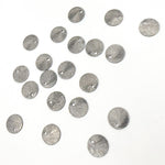 Load image into Gallery viewer, Black Rhodium Sterling Silver Brushed Round