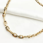 Load image into Gallery viewer, 14K Solid Hollow Gold Diamond Cut Cut Marina and Cable Link Chain