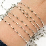 Load image into Gallery viewer, Pyrite 925 Sterling Silver Wire Chain