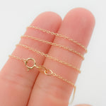 Load image into Gallery viewer, 14K Solid White Gold Wheat Chain