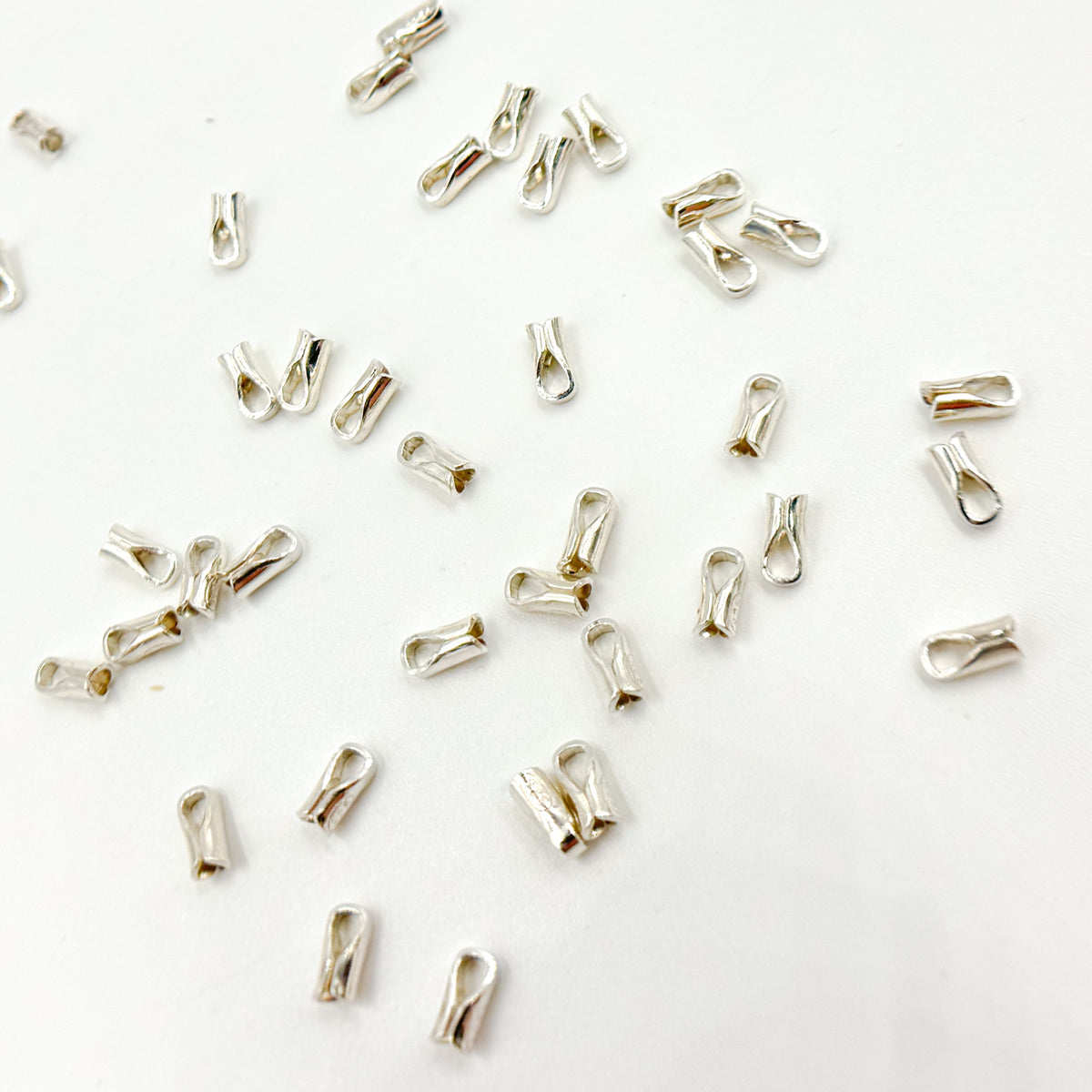 2MM White Sterling Silver End Cap