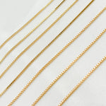 Load image into Gallery viewer, 14k Gold Filled 1mm Link Box Chain
