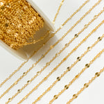 Load image into Gallery viewer, V300GF. 14k Gold Filled Cable and Diamond Cut Marina Link Chain