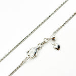 Load image into Gallery viewer, TRE005. 14k Solid White Gold Wheat Chain