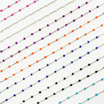 Load image into Gallery viewer, V203ENSS. Sterling Silver Enamel Chains