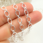 Load image into Gallery viewer, Sterling Silver Smooth Ova Link Chain.