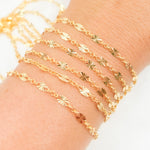 Load image into Gallery viewer, 14K Gold-Filled Diamond Cut Marina Link Chain