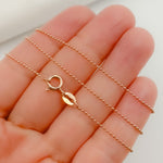 Load image into Gallery viewer, Rose Gold Pated Sterling Silver Ball Necklace