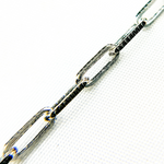Load image into Gallery viewer, Two Tone Black Rhodium and 925 Sterling Silver Paperclip Chain