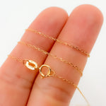 Load image into Gallery viewer, 14K Solid Gold Cable Chain