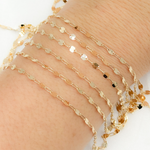 Load image into Gallery viewer, 14k Gold Filled Marina and Cable Link Chain