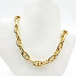 Load image into Gallery viewer, TRE006. 14K Yellow Gold Hollow Marina Chain – Bold, Thick Links
