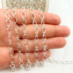 Load image into Gallery viewer, Sterling Silver Smooth Ova Link Chain.