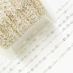 Load image into Gallery viewer, Sterling Silver Flat Heart Link Chain