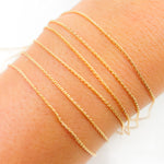 Load image into Gallery viewer, 14K Gold Filled Beading Cordette Chain
