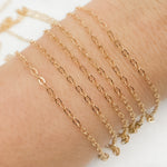 Load image into Gallery viewer, Gold-Filled Flat Oval Link Chain