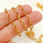 Load image into Gallery viewer, 14K Gold Filled Oval Rolo Chain