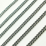 Load image into Gallery viewer, Oxidized Sterling Silver Curb Chain