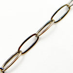 Load image into Gallery viewer, Oxidized Sterling Silver Flat Paperclip Chain