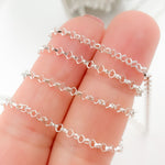Load image into Gallery viewer, Sterling Silver Diamond Shape Link Chain