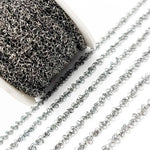 Load image into Gallery viewer, Black Rhodium Sterling Silver Dangle Chain
