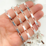 Load image into Gallery viewer, V42SS. Sterling Silver Flat Box Link Chain