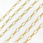 Load image into Gallery viewer, 14K Gold Filled Long & Short Oval Link Chain