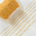 Load image into Gallery viewer, Gold Filled Twisted Oval Chain Bulk