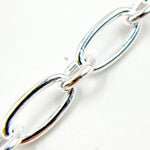 Load image into Gallery viewer, Sterling Silver Smooth Long and Short Link Chain