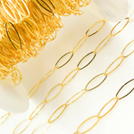 Load image into Gallery viewer, 14k Gold Filled Flat Oval Link Chain