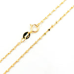 Load image into Gallery viewer, 14K Solid Yellow Gold Cube Satellite Necklace