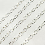 Load image into Gallery viewer, Sterling Silver Diamond Cut Oval Cable Chain