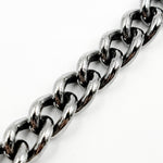 Load image into Gallery viewer, Oxidized Sterling Silver Curb Chain