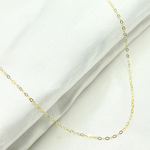Load image into Gallery viewer, 14k Solid Yellow Gold Flat Cable Chain