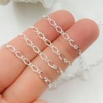 Load image into Gallery viewer, 925 Sterling Silver Long & Short Link Chain