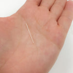 Load image into Gallery viewer, 720D1.00. 24 Gauge White Sterling Silver Flat 1 Inch Headpin