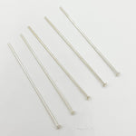 Load image into Gallery viewer, Gauge White Sterling Silver Flat 1.5 Inch Headpin