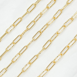Load image into Gallery viewer, Gold Plated 925 Sterling Silver Paperclip Link Chain