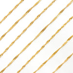 Load image into Gallery viewer, V317GF. 14K Gold Filled Twisted Singapore Unfinished Chain