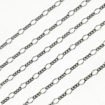 Load image into Gallery viewer, Oxidized Sterling Silver Long & Short Link