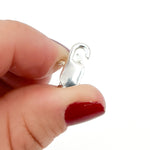Load image into Gallery viewer, 0925LC3SS. 14MM White Silver Lobster Clasp